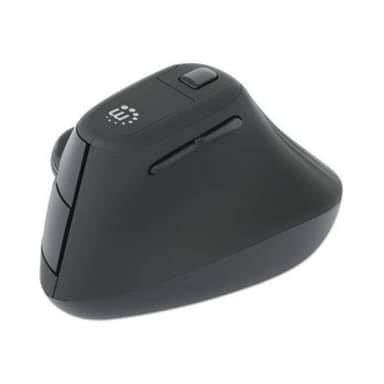 MANHATTAN Ergonomisch Vertikale Funkmaus USB-A schwarz