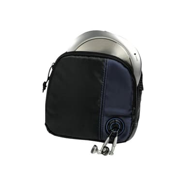 CD-Player-Bag für Discman und 3 CDs, Schwarz/Blau