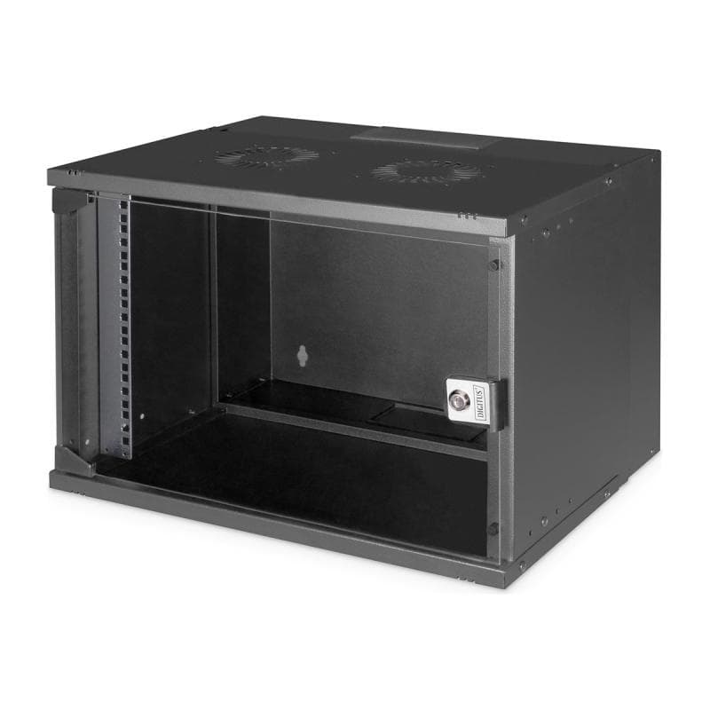 DIGITUS DN-49203 19 Zoll Wandgehäuse (B x H x T) 540 x 370 x 400 mm 7 HE Schwarz, Schwarz (RAL