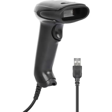 MANHATTAN 2D LED Barcodescanner 320mm 1,4m USB-Kabel schwarz