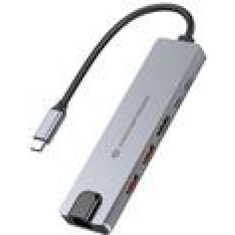 CONCEPTRONIC Dock 6-in-1 USB-C->HDMI,2xUSB-A,USB-C,GbE 140W