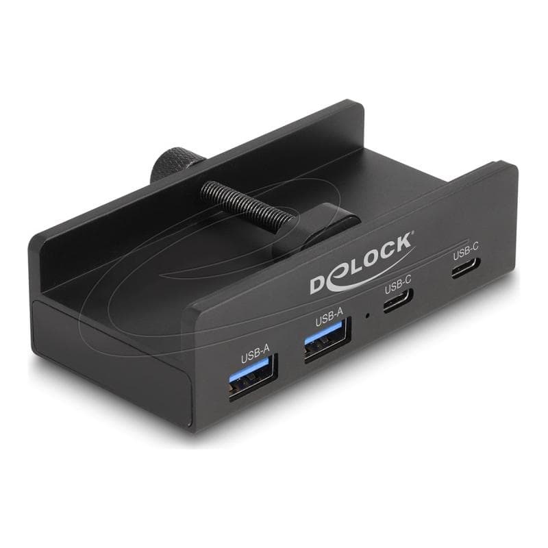 DELOCK Externer USB 5 Gbps 4 Port HUB 2x USB Typ-A & C