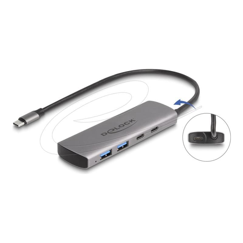 DELOCK USB 10 Gbps 2 Port USB Typ-A + 2 Port