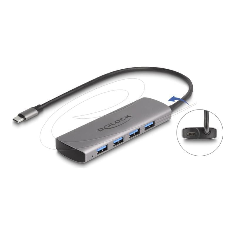 DELOCK USB 10 Gbps 4 Port USB Typ-A Hub
