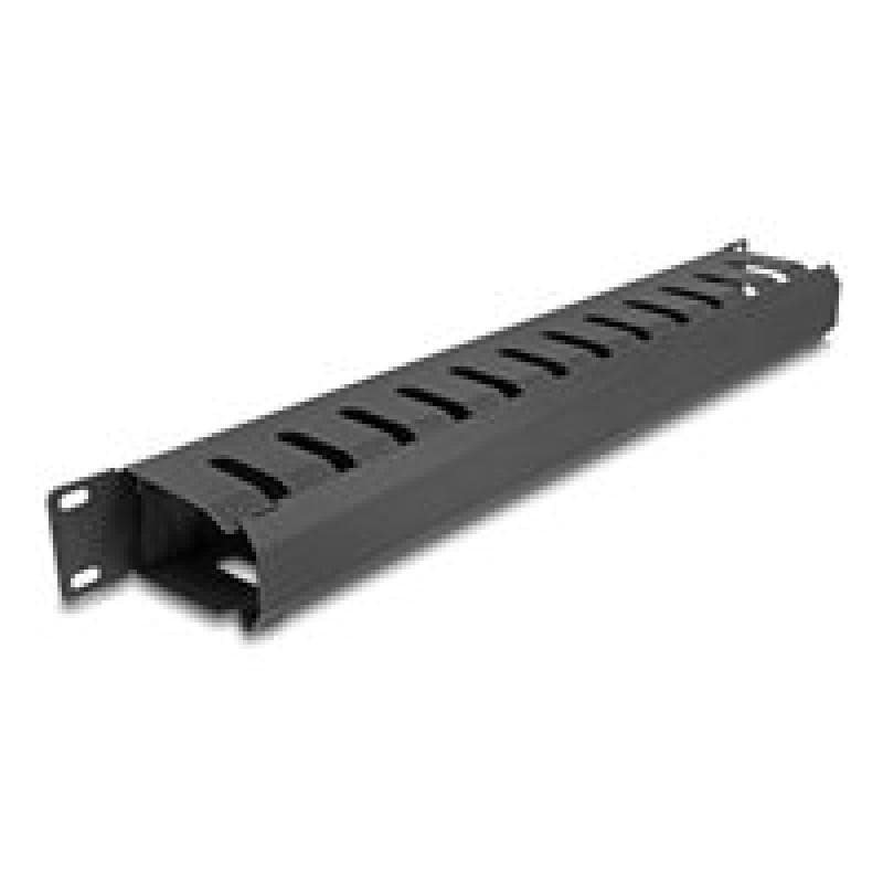 DELOCK 19″ Kabelmanagement Rangierpanel 1 HE schwarz