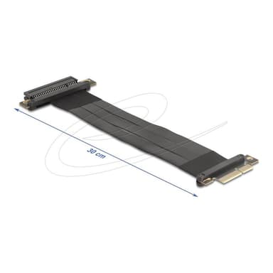 DELOCK Riser Karte PCI Express 3.0 x4 St > x8 Slot mit Kabel