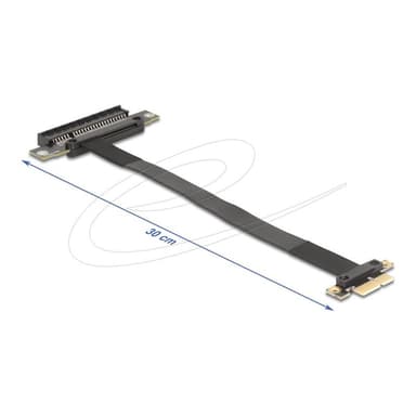 DELOCK Riser Karte PCI Express 3.0 x1 St > x8 Slot mit Kabel
