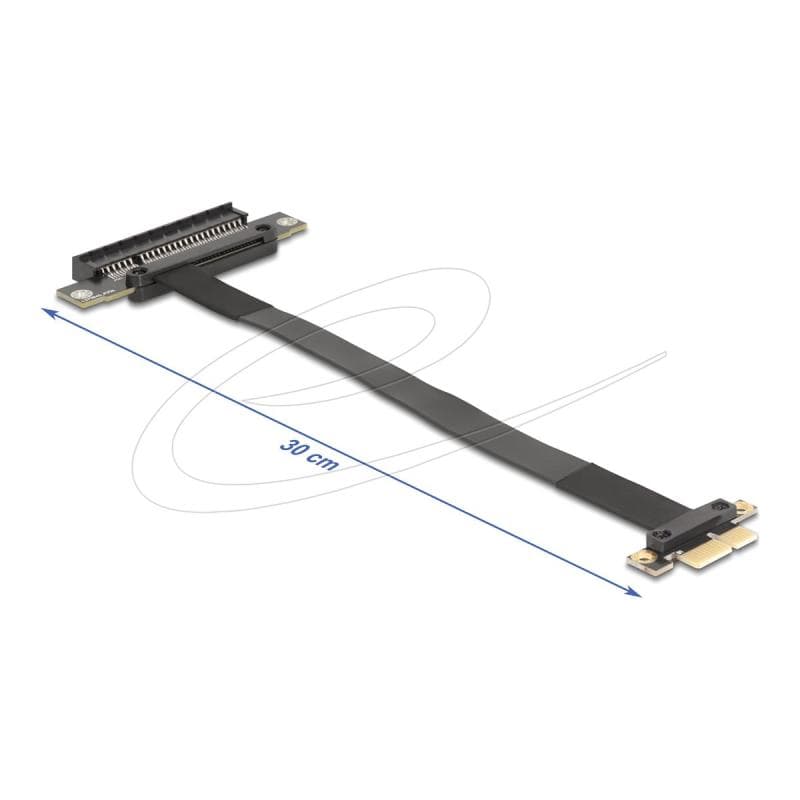 DELOCK Riser Karte PCI Express 3.0 x1 St > x8 Slot mit Kabel