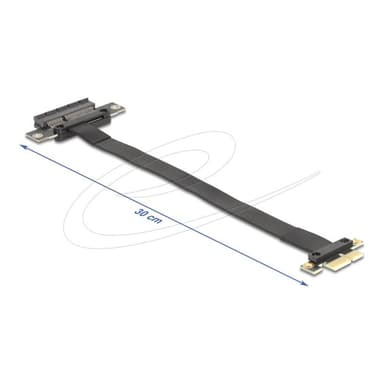 DELOCK Riser Karte PCI Express 3.0 x1 St > x4 Slot mit Kabel