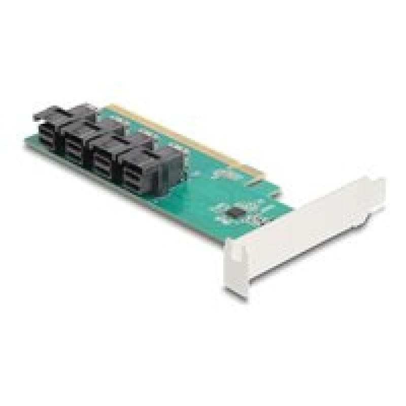 DELOCK PCI Express x16 Karte zu 4 int. SSF-8643 NVMe Bifurc.