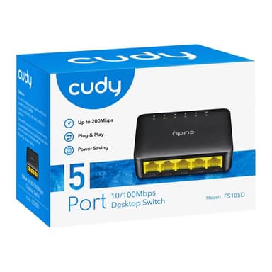CUDY FS105D 5-Port 10/100 Desktop Switch