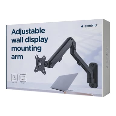GEMBIRD Verstellbarer Wand-Montagearm, bis 27 Zoll/7 kg