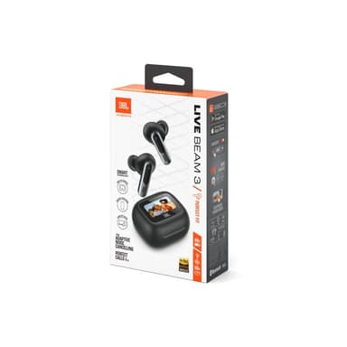 JBL Live Beam 3, Wireless, 20 - 40000 Hz, calls/music/sports/everyday, 82 g, headphones