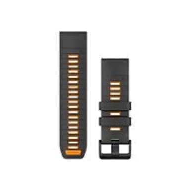 GARMIN QuickFit wristband 26 mm silicone graphitespark orange (010-13393-05)