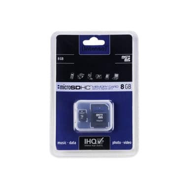 INTENSO SD MicroSD Card  8GB Intenso inkl. SD Adapter