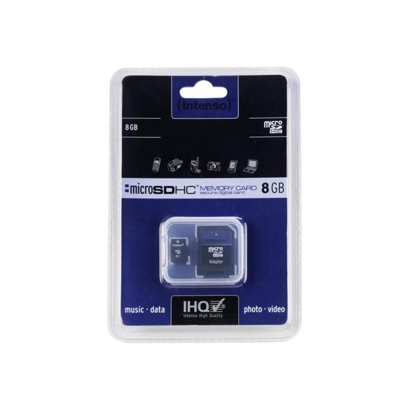 INTENSO SD MicroSD Card  8GB Intenso inkl. SD Adapter