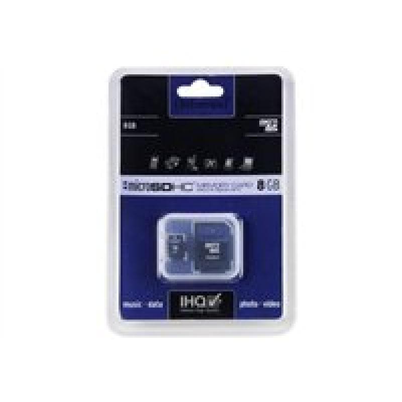 INTENSO SD MicroSD Card  8GB Intenso inkl. SD Adapter
