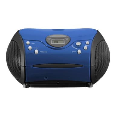 LENCO SCD-24 Stereo UKW-Radio mit CD-Player blau/schwarz