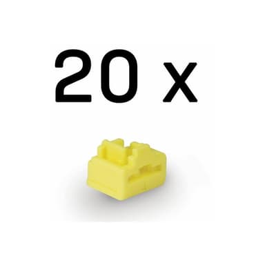 LINDY RJ45 Port Schlösser GELB, 20 Stück