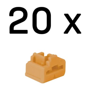 LINDY RJ45 Port Schlösse Orange, 20 Stück