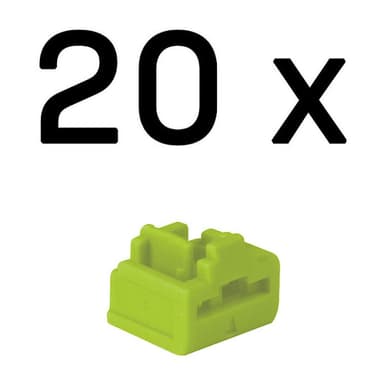 LINDY RJ45 Port Schlösse grün, 20 Stück