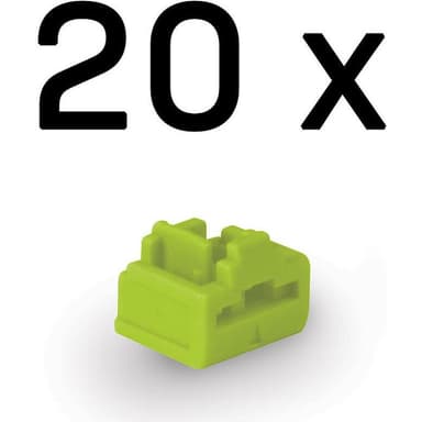 LINDY RJ45 Port Schlösse grün, 20 Stück