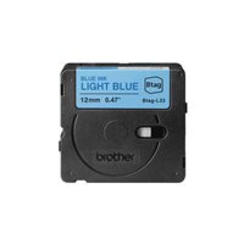 BROTHER Schriftband Brother 12mmx4m blau/hellblau BTAG-L33