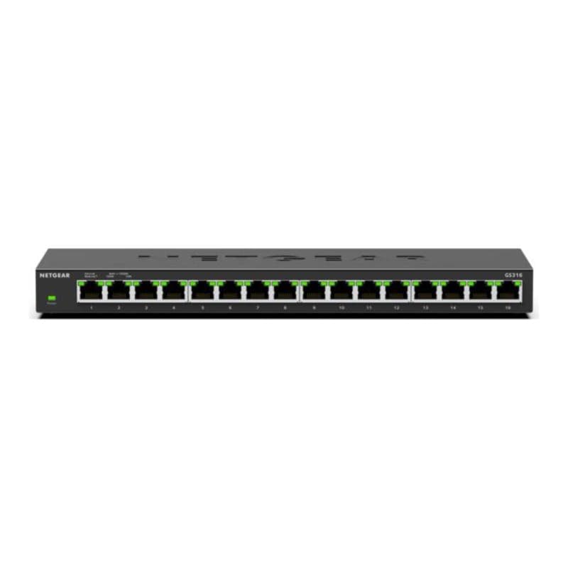NETGEAR 16-Port Gigabit Ethernet Unmanaged Switch mit 1 dedizierten 10G/Multi-Gig Port
