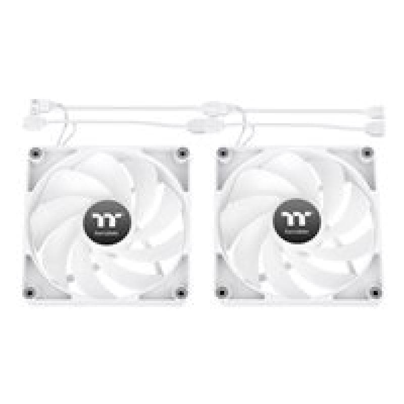 THERMALTAKE 140mm Themaltake CT140 Reverse ARGB Sync PC Cooling Fan White 2 Pack