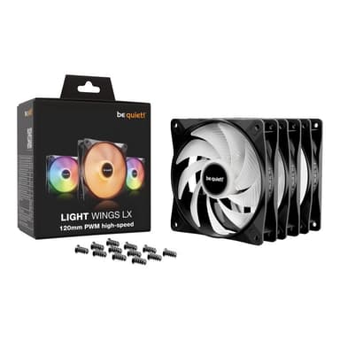 BE QUIET 120mm LIGHT WINGS LX PWM high-speed Triple-Pack