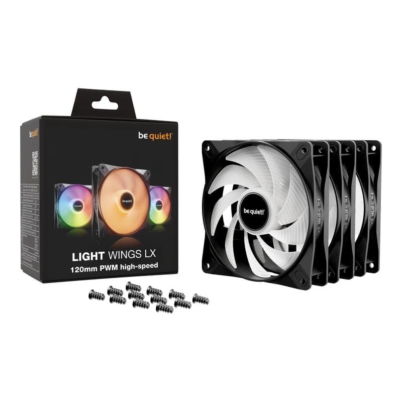 BE QUIET 120mm LIGHT WINGS LX PWM high-speed Triple-Pack