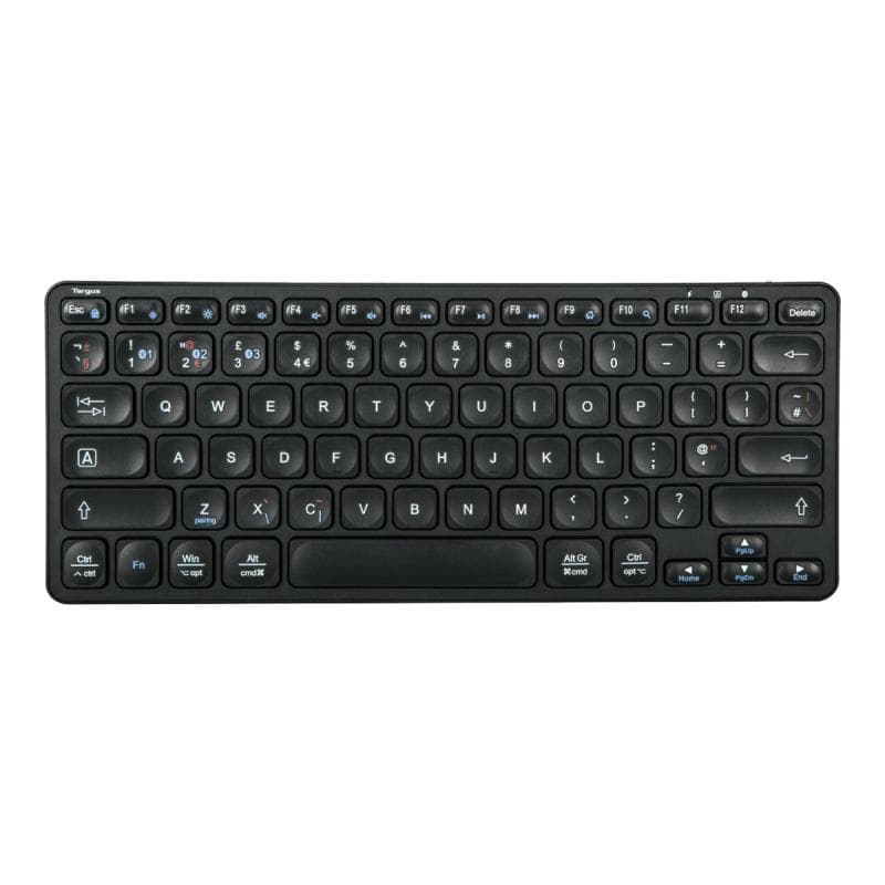 TARGUS - Tastatur - kompakt, mehrgerätefähig, antimikrobiell - kabellos - Bluetooth 5.1 - QWERTY