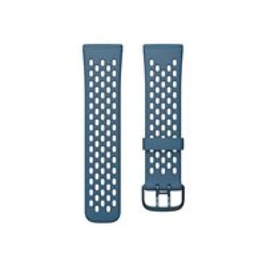 FITBIT FB174SBNVGYL, Band, Smartwatch, Blau, Grau, Fitbit, Sense, Versa 3, Aluminium, S