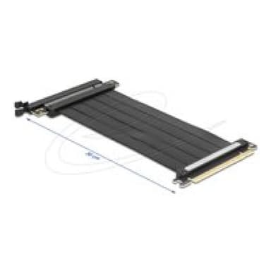 DELOCK 81508, PCIe, PCIe, Männlich, Schwarz, 0,3 m, 1 Stück(e)