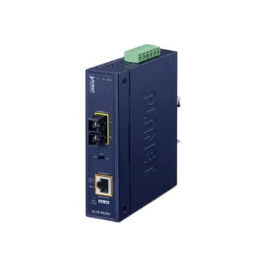 PLANET TECHNOLOGY IP30 Industrial/1000BAS to 100/Converter - Converter - Glasfaser (LWL)