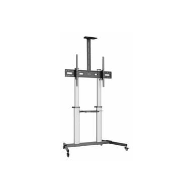 MANHATTAN Aluminium Multimedia TV-Ständer auf Rollen 60-100″ (Speditionsversand)