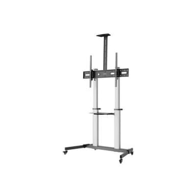 MANHATTAN Aluminium Multimedia TV-Ständer auf Rollen 60-100″ (Speditionsversand)
