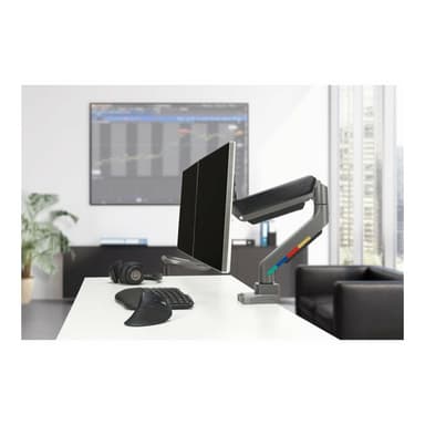 KENSINGTON Monitorarm    32″,2TFT,2Gel.max.9kg,grau SmartFit