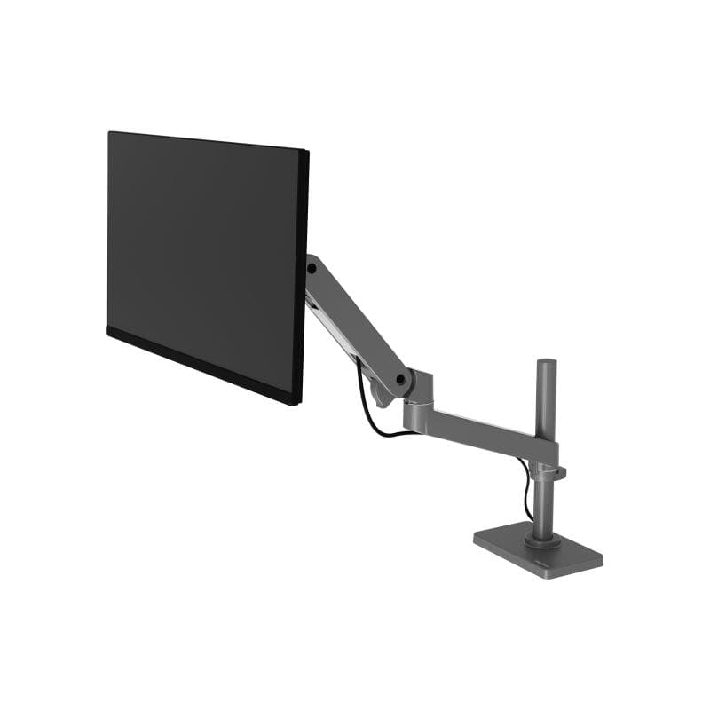 ERGOTRON LX PRO Monitor Arm mit hoher Säule in Grau - Tischhalterung