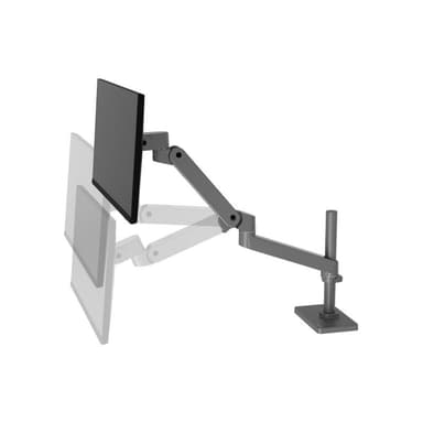ERGOTRON LX PRO Monitor Arm mit hoher Säule in Grau - Tischhalterung
