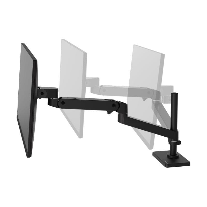 ERGOTRON LX PRO Monitor Arm mit hoher Säule in Schwarz - Tischhalterung