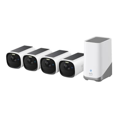 EUFY eufyCam E40 4-Cam Kit (HomeBase S380 and Solar Panel)