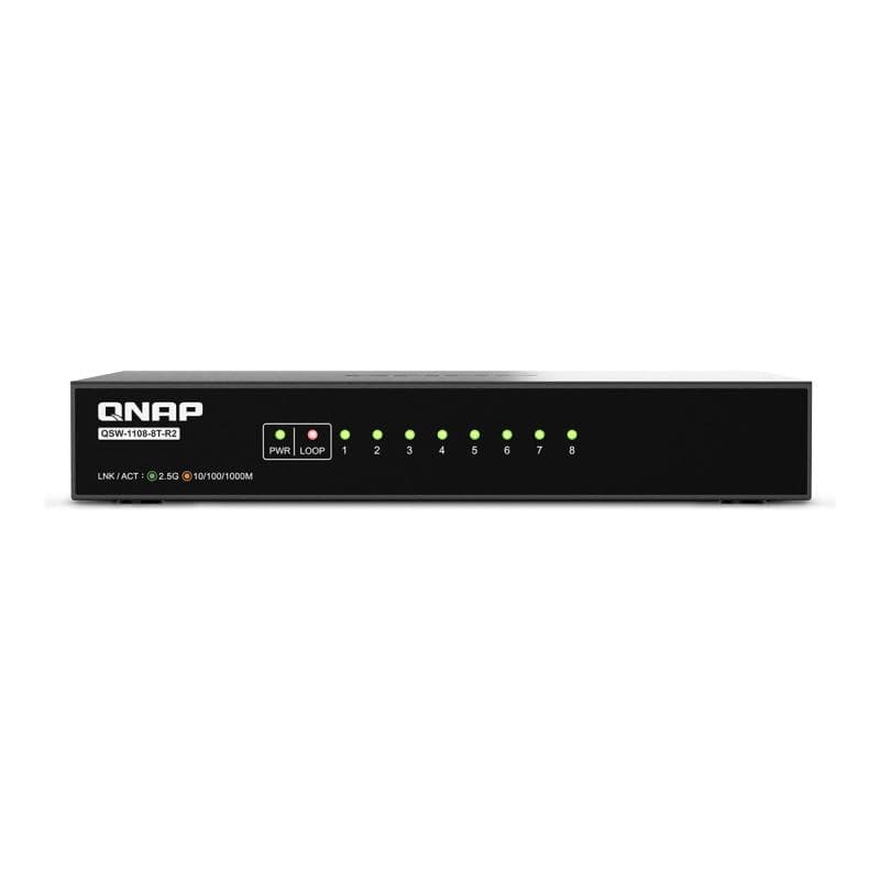 QNAP QSW-1108-8T-R2 8 port 2.5Gbps auto nego