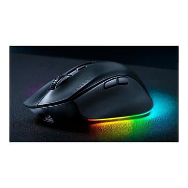 RAZER Pro Click V2 Schwarz - Ergonomische kabellose Maus für Rechtshänder