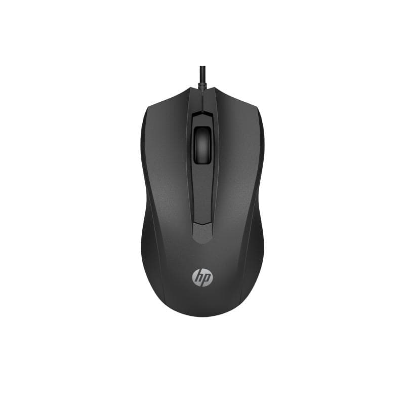 HP Wired Mouse 105 - Beidhändig - Optisch - USB Typ-A - 1600 DPI - Schwarz