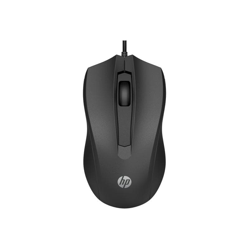 HP Wired Mouse 105 - Beidhändig - Optisch - USB Typ-A - 1600 DPI - Schwarz