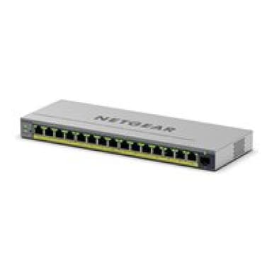 NETGEAR GS116EP 16-Port PoE+ Gigabit Ethernet Plus Switch mit PoE+ (180W) und 1 SFP Port