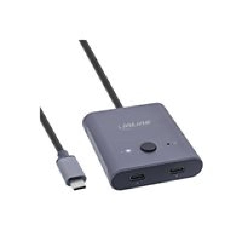 INLINE USB-C Switch, bidirektionaler Umschalter, 8K, 10Gb/s, 100W