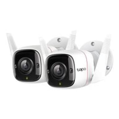 TP-LINK Tapo C310P2 WLAN Überwachungskamera Set 2K (2304x1296), 3MP, IP66 Wetterschutz, 30m