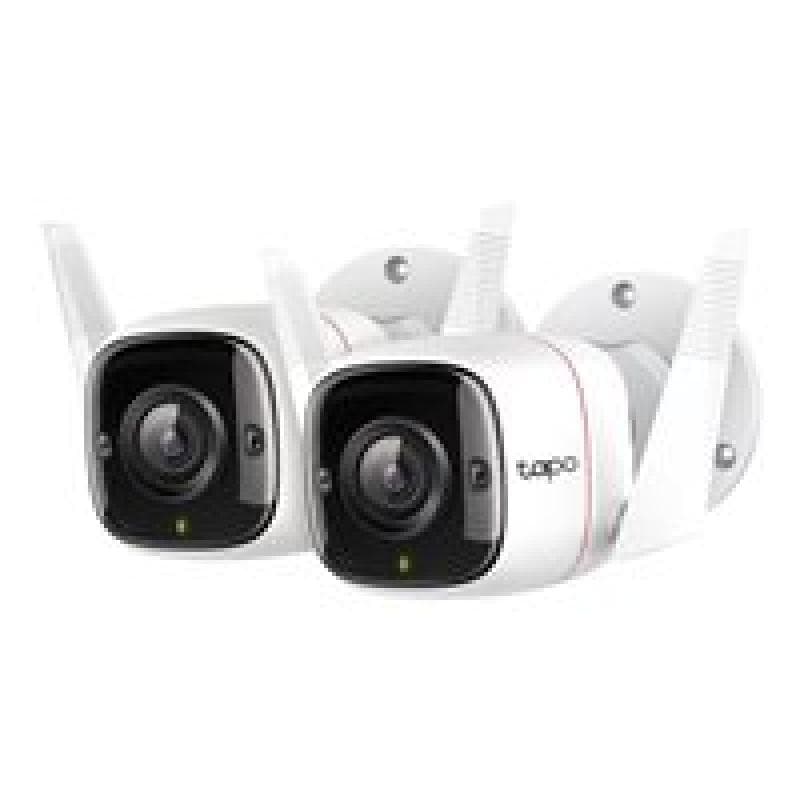 TP-LINK Tapo C310P2 WLAN Überwachungskamera Set 2K (2304x1296), 3MP, IP66 Wetterschutz, 30m